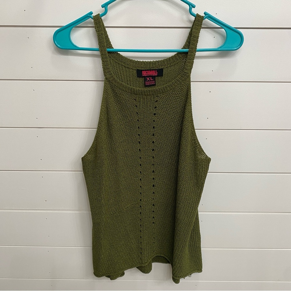 Halter Sweater Knit Tank